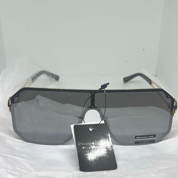 Manhattan Edge Shield Sunglasses – Oversized Fashion Statement - Picture 3 of 3